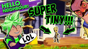 CHIPMUNK vs SUPER TINY BABY GROOT| Hello Neighbor Mod