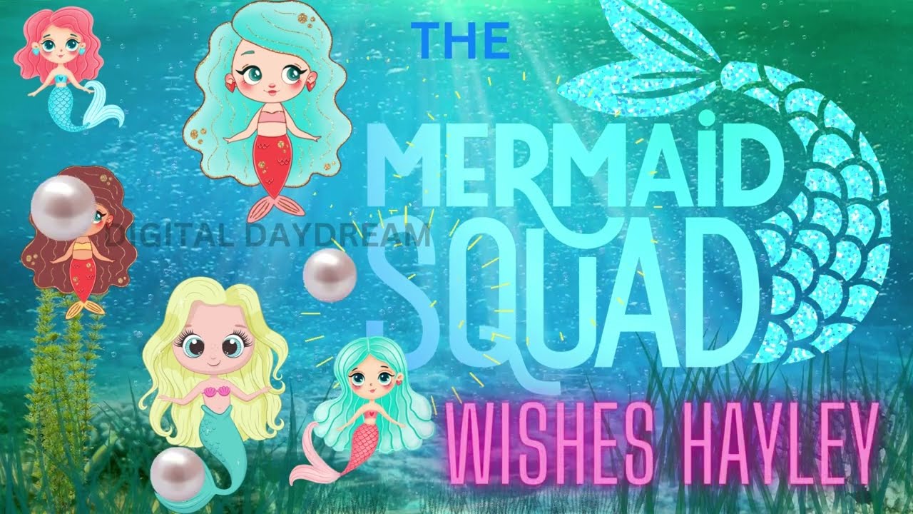 Mermaid Bday Card or Invitation