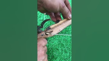 Handcraft a Mini wooden crossbow # Craft idea # DIY # Simple Trigger