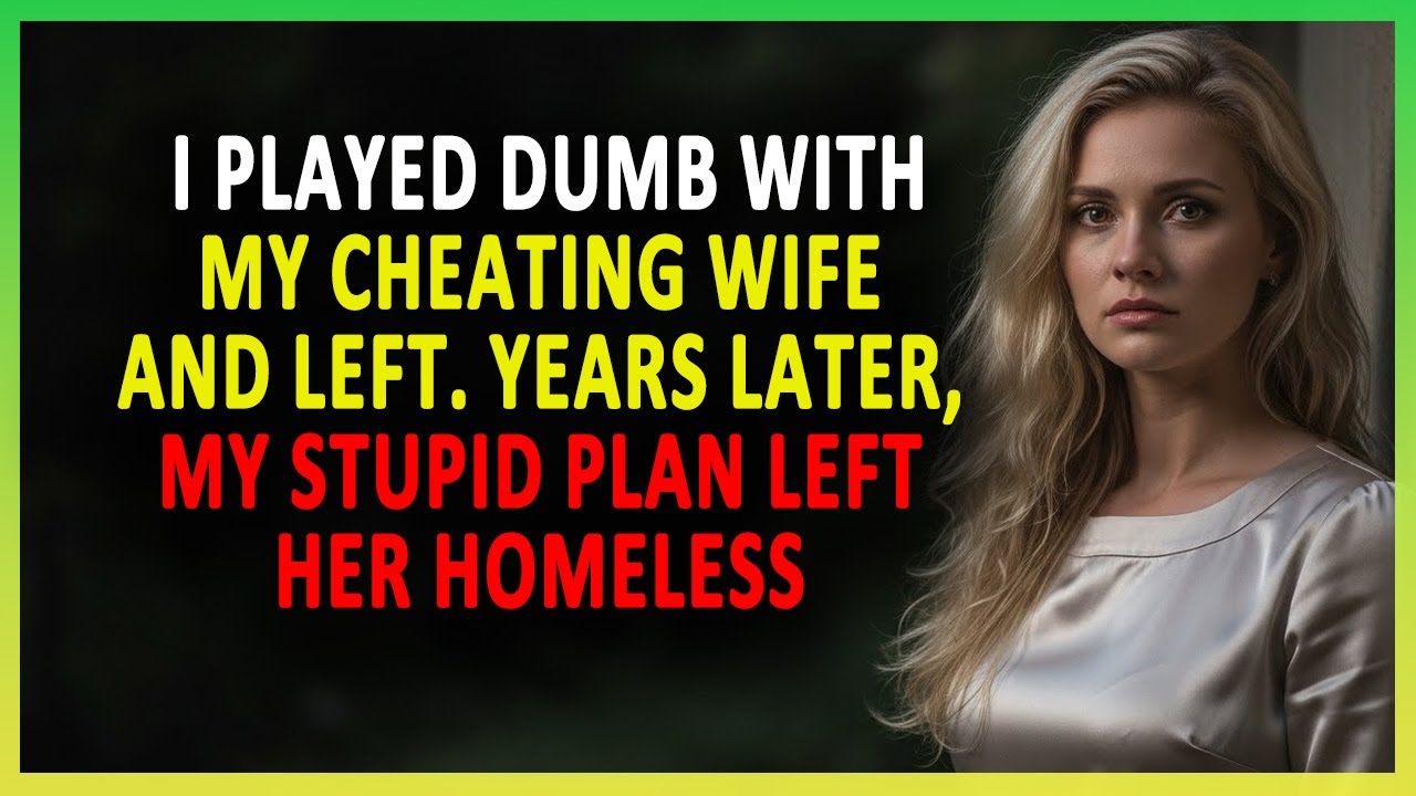 I Played Dumb With My Cheating Wife And Left  Years Later, My Stupid Plan Left Her Homeless