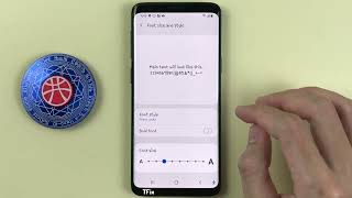 How to change font style on Samsung S9 Android 10