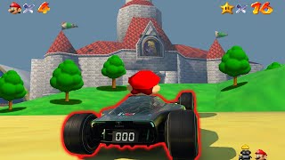 I Speedrun Super Mario 64 In TrackMania