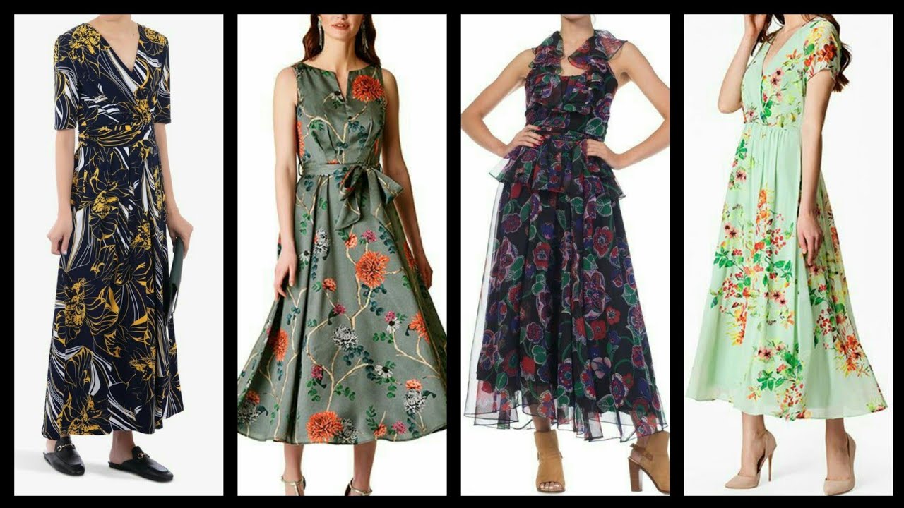 New Arrival Simple & Elegant Floral Maxi designs 2020 - YouTube