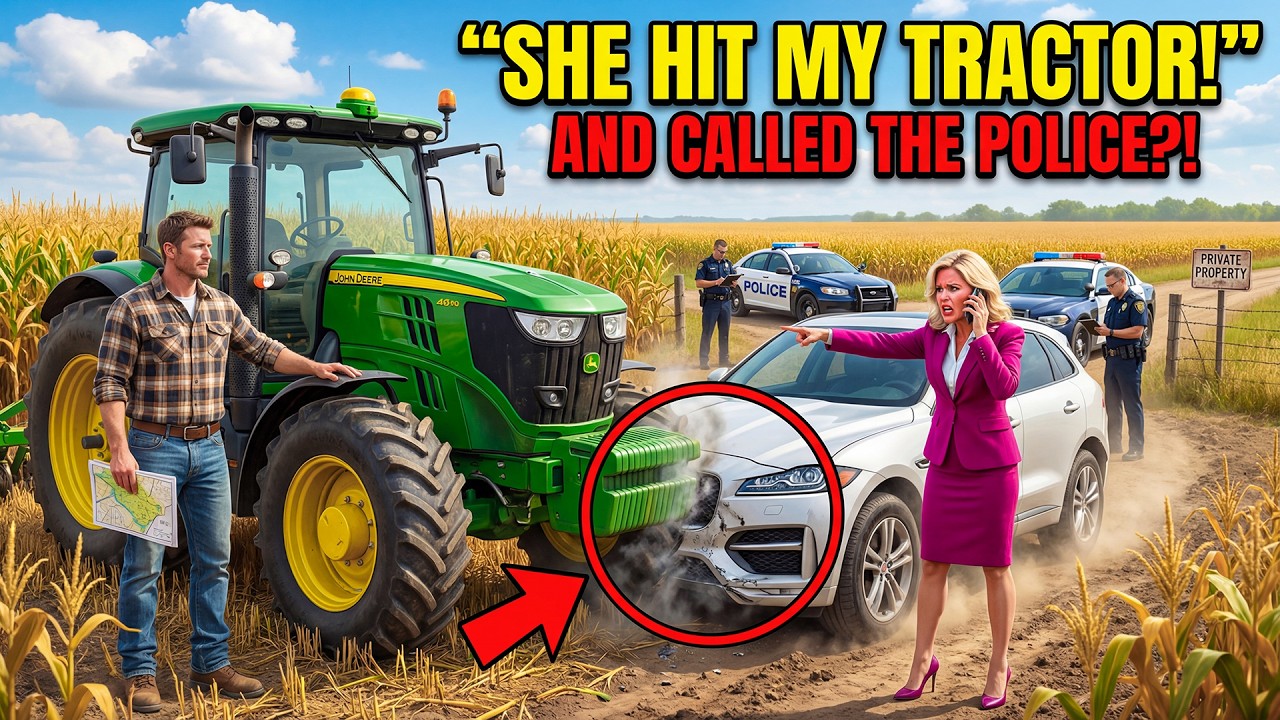 HOA Karen Hit My Tractor During Corn Harvest — Then Called Police Claiming It Was HOA Land