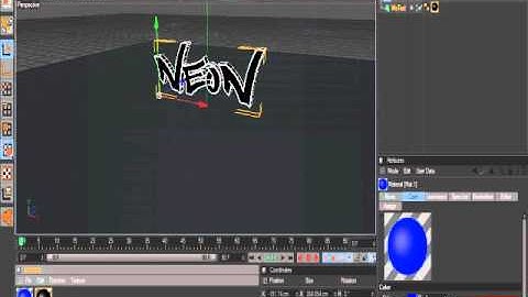 Cinema 4d | How To Outline Text (Neon Style) Tutorial