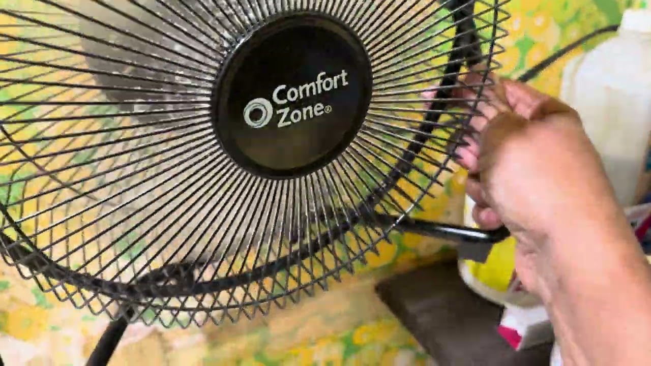 9” Comfort Zone Fan (weak motor) (with audio)