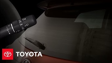 2011-2012 Matrix How-To: Rear Variable Intermittent Windshield Wiper | Toyota