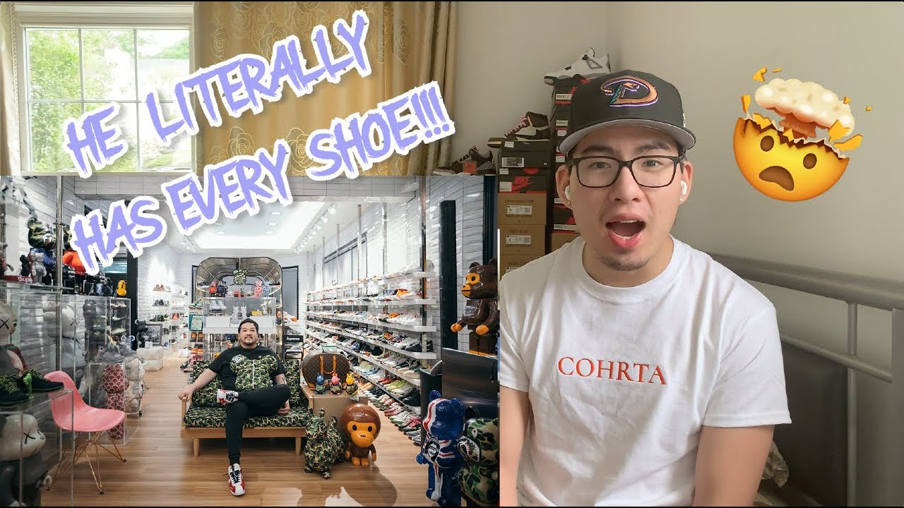 BIG BOY CHENG HAS THE BIGGEST SHOE COLLECTION IN THE WORLD REACTION