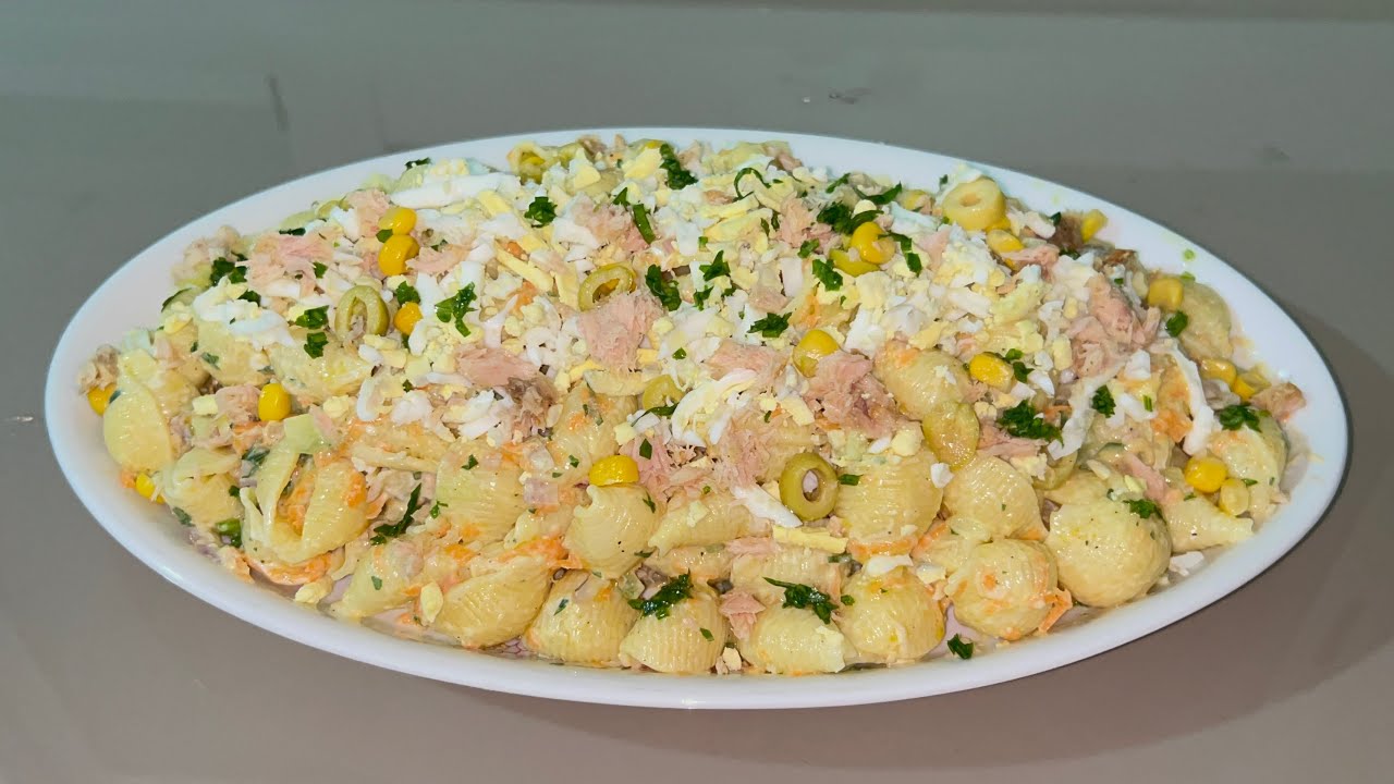 سلطة باردة غنية مغذية لذيذة بمكونات بسيطة ضيفوها لمائدة افطار رمضان 🌙 