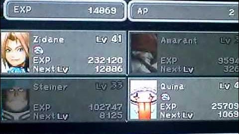 Final Fantasy 9: Easy Experience Tip