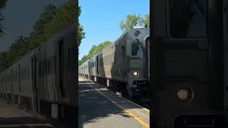 Blazing through Radburn with 4906 in the rear shorts trains