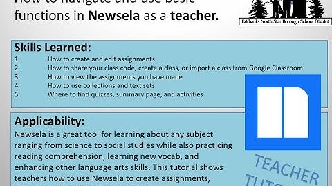 How to navigate and use Newsela as a teacher?