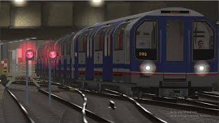 OpenBVE London Underground Waterloo and City Line shuttle from Waterloo to Bank using BR 482 Series screenshot 1