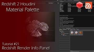 Redshift 2 Houdini - Tutorial #21 - Material Palette Support & Redshift Render Info Panel