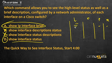 107. Review of Diagnose Interface Status, Errors, and Cabling Issues on a Cisco Switch