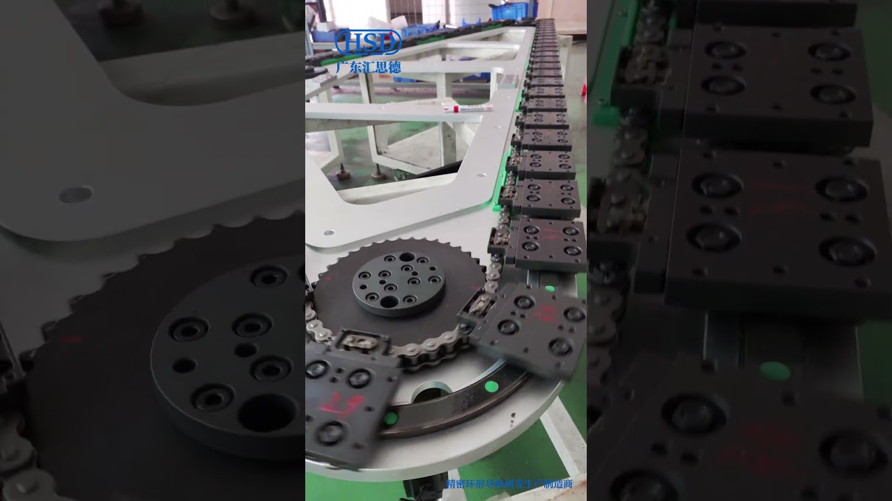 Non-standard customized chain ring guide conveyor line, ring guides track systems, chain conveyor
