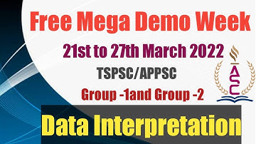 Data Interpretation TSPSC/APPSC Group -1And Group -2 Aspirants Study Circle  day-4