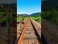 【踏切アニメ】ふみきりカンカンの楽しみ#2♪ Fun daily railroad crossing#2 !!!　#Shorts #ショート