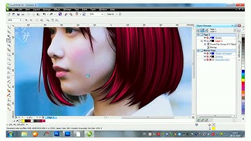 [tutorial] Vector dengan Corel Draw #hair