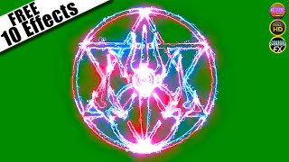 Magic Circle Effect with Sound Green Screen Effects  (VFX Pack 2023) @mvs