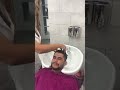 Male Hair Wash By Hot Lady Barber