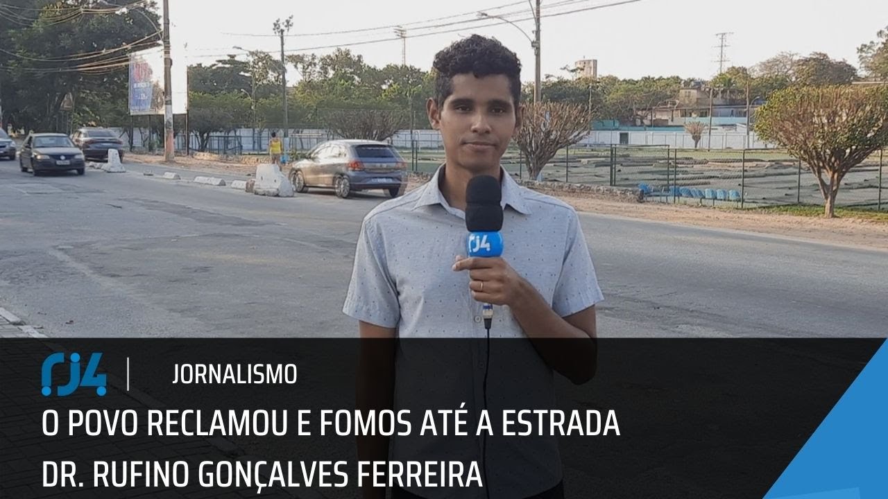 O povo reclamou e fomos até a Estrada Dr. Rufino Gonçalves Ferreira ...