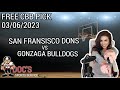 College Basketball Pick - San Francisco vs Gonzaga Prediction, 3/6/2023 Free Best Bets & Odds