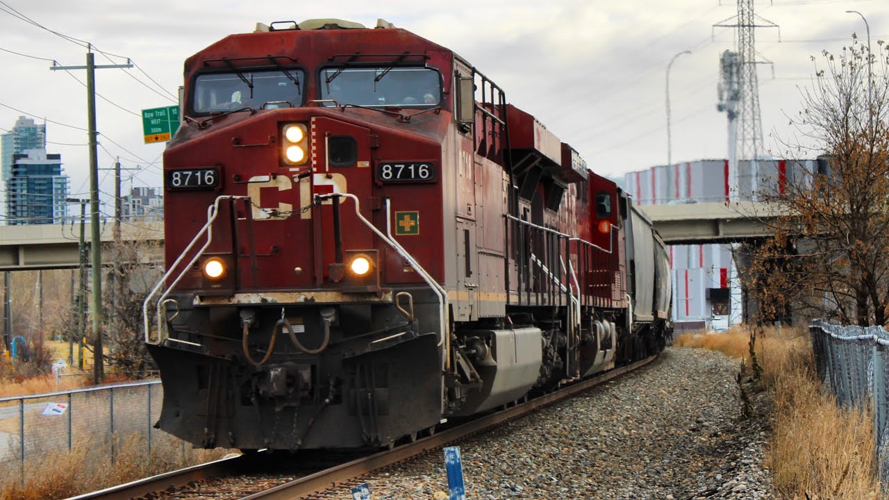 CP Westbound Grain train near Sunalta on the Laggan subdivision.