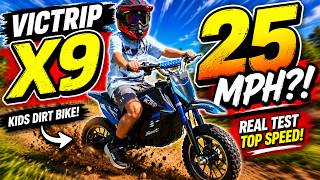 VICTRIP X9 Kids Electric Dirt Bike Review — We Hit 25 MPH?!