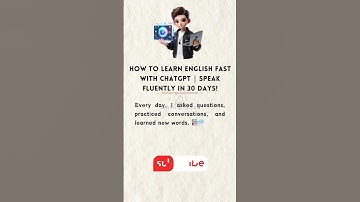 Speak Fluently in 30 Days! with ChatGPT #englishmotivation  #selfhelp #motivation #readingeanglish