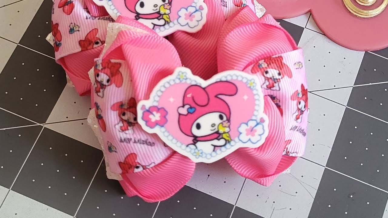 Moño super facil en liston de 1.5 