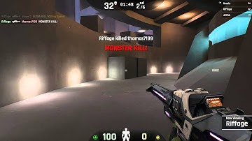 my first monter kill/rampage in UT4 (instagib) 1/6/16