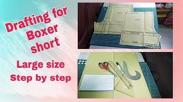 Boxer short Pattern making, large size |Jane Baccay Vlogs
