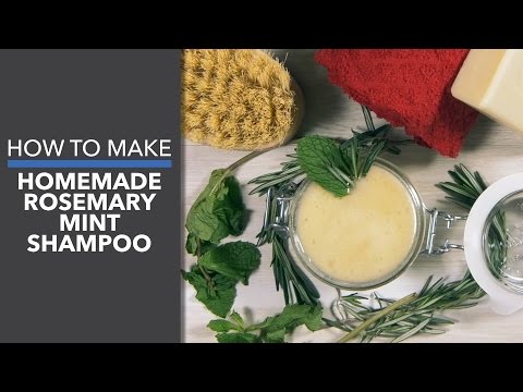 How to Make Homemade Rosemary Mint Shampoo