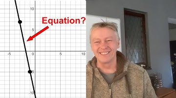 Straight Line Graphs  - Find the Equation