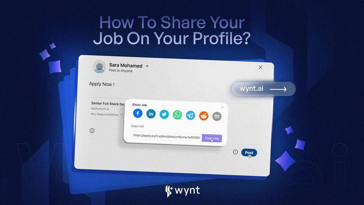 How To Share Your Job On Your Profile ?