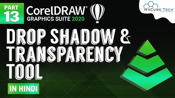 How to Use Drop Shadow and Transparency Tool in CorelDraw | CorelDraw Tutorial #13