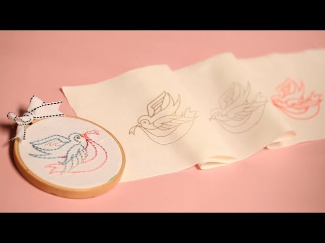 Transferring an Embroidery Pattern using Tracing Paper –