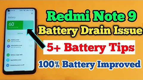 Redmi Note 9 Battery Drain Issue Fixed | 5+ Battery Saving Tips To Improve Battery Performance