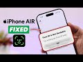 iPhone AIR Face ID Not Working! Fix