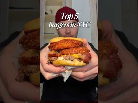 Top 5 Burgers in NYC!🍔 #burger #nyc #restaurant #foodie