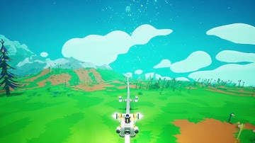Train Around Planet Sylva (Astroneer)
