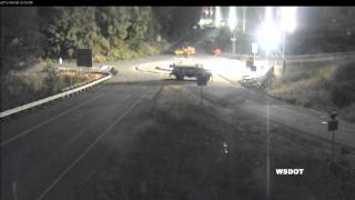 SR 432 in Kelso, WA roundabout time lapse