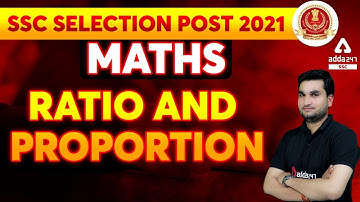SSC Selection Post | Maths |  30 दिन - 30 चैप्टर | Ratio And Proportion