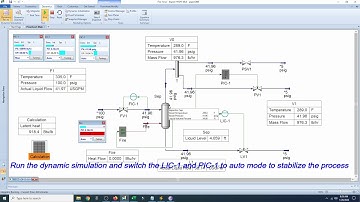 Dynamic simulation for Relief scenario   Case B, Vessel fire part 1 v1