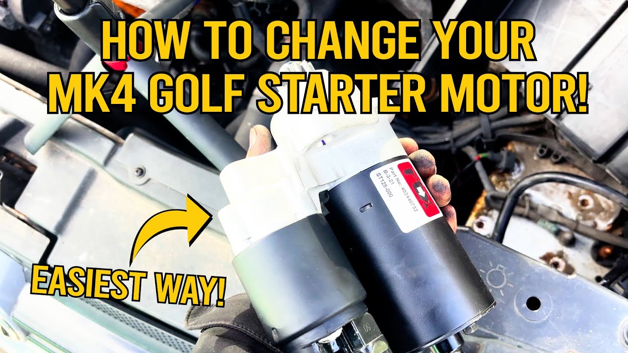 Как заменить СТАРТЕР на вашем MK4 GOLF GTI!