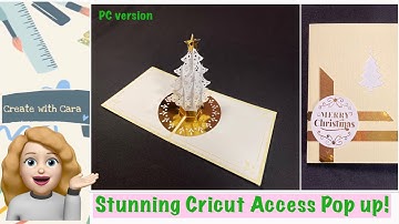 Stunning Cricut Design Studio Pop Up Christmas Card!