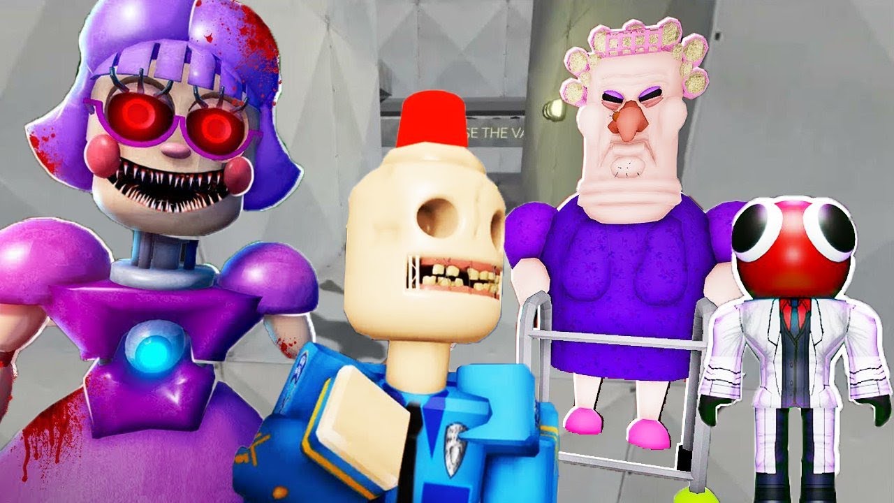 Roblox Scary Obby - Mummy, Siren Cop's, Grumpy Gran, Mr Nightmare ...