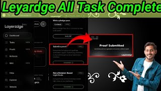 Layeredge New Mission|| All Task Completed||Submitted a Proof|| Layeredge Network