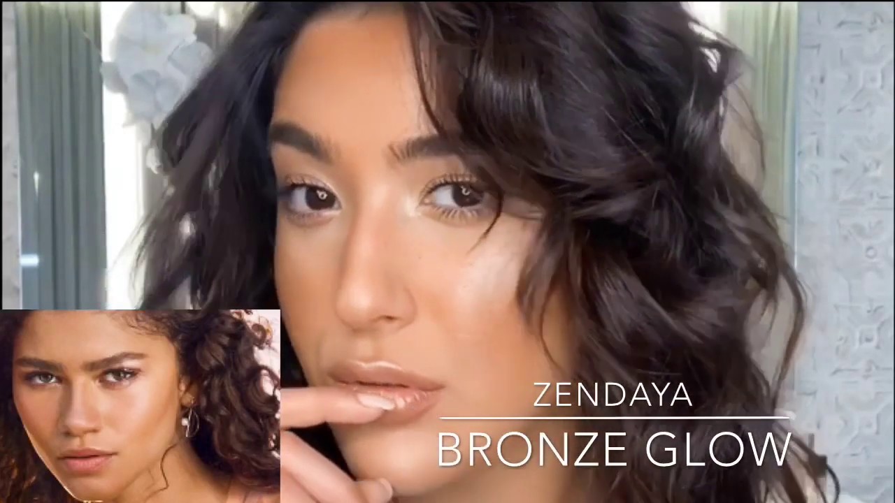 Bronze Glow Glam Inspired by Zendaya with freckles YouTube
